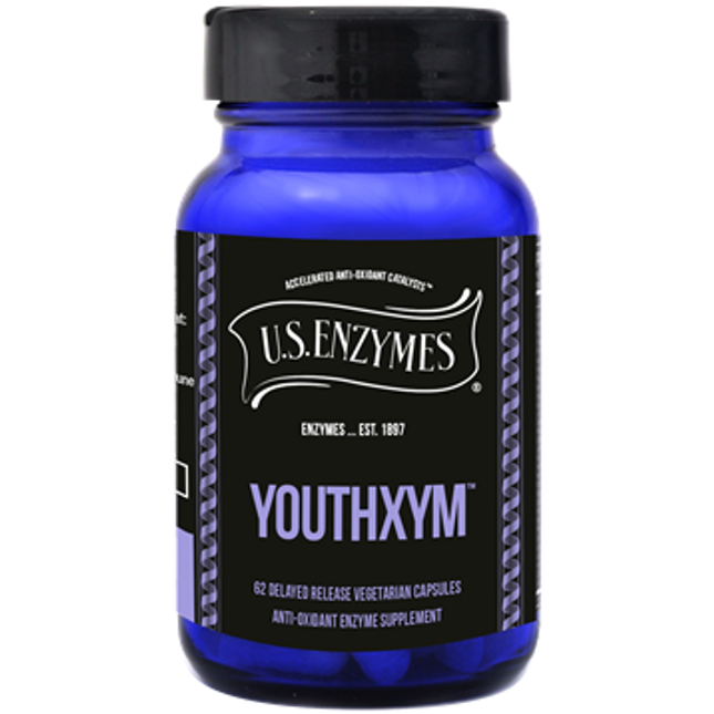 US Enzymes Youthxym Delayed Release 62 veg caps