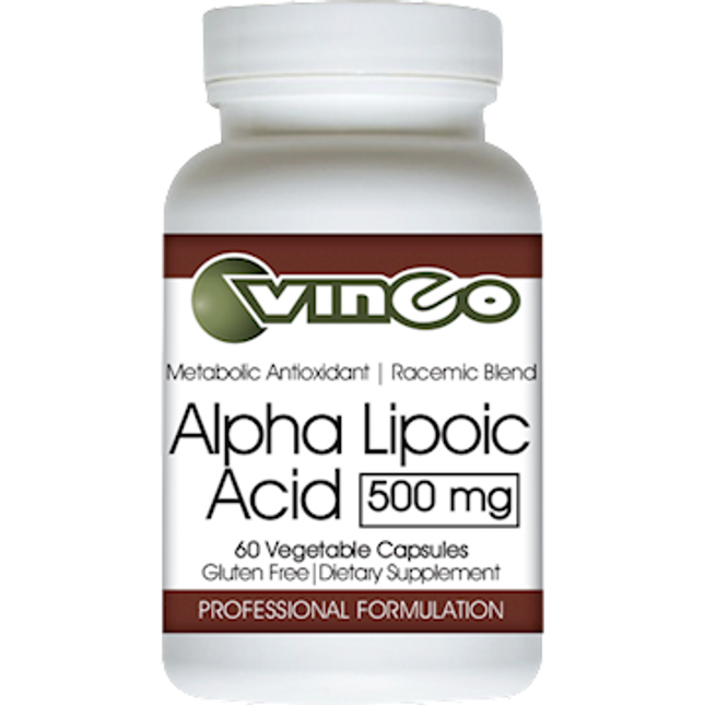 Vinco Alpha Lipoic Acid 500mg 60 vegcaps