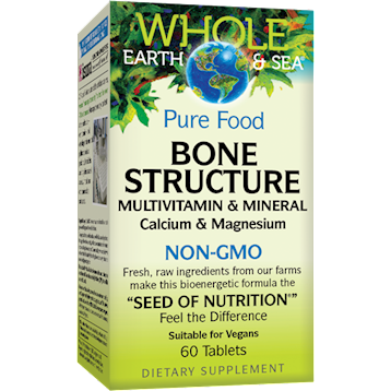 Whole Earth and Sea - Natural Factors Bone Structure 60 tabs