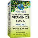 Whole Earth and Sea - Natural Factors Vitamin D3 5000 IU 60 vegcaps