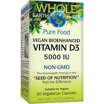 Whole Earth and Sea - Natural Factors Vitamin D3 5000 IU 60 vegcaps