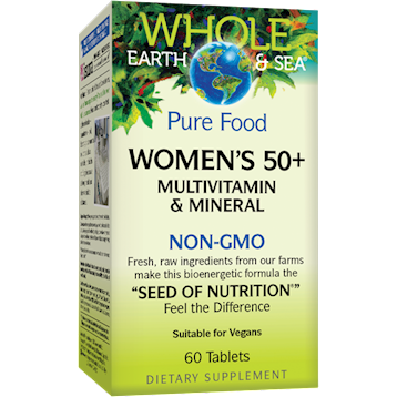 Whole Earth and Sea - Natural Factors Women's Multi 50+ NON GMO 60 tabs