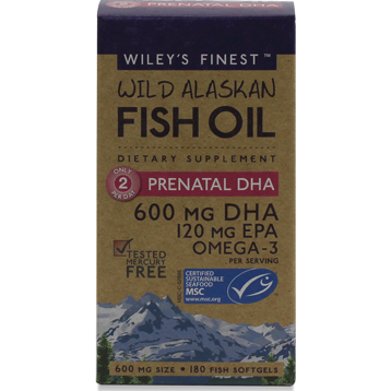 Wiley's Finest Wild Alaskan Prenatal DHA 180 softgels