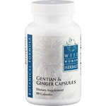 Wise Woman Herbals Gentian and Ginger Capsules 90 caps