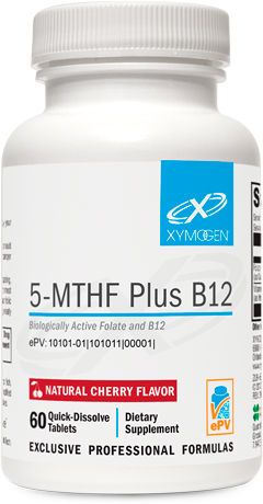 Xymogen 5-MTHF Plus B12 Cherry 60 T