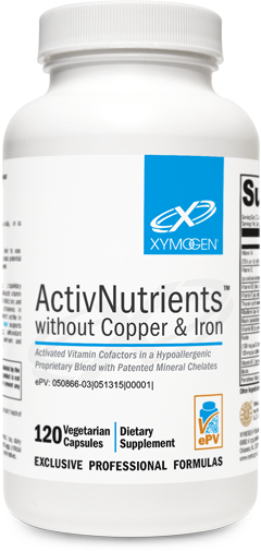 Xymogen ActivNutrients without Copper and Iron Multivitamin Powder Fruit Punch 60 Serv