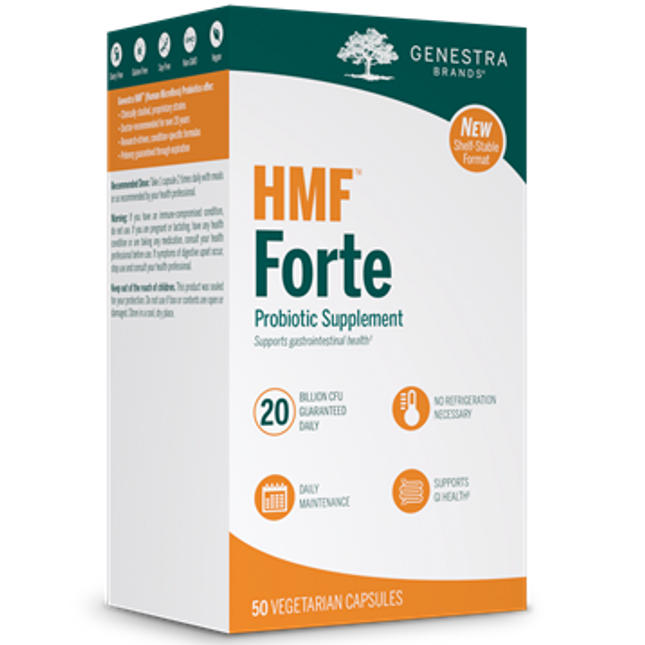 Seroyal/Genestra HMF Forte (shelf-stable) 50 vegcaps