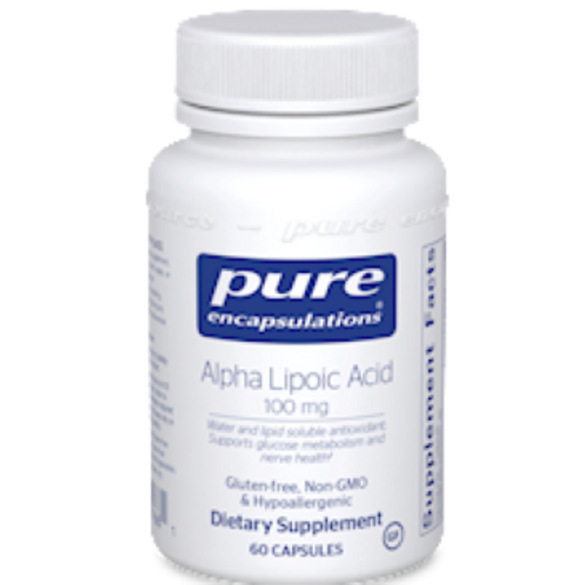 Pure Encapsulations Alpha Lipoic Acid 100 mg 60 vcaps