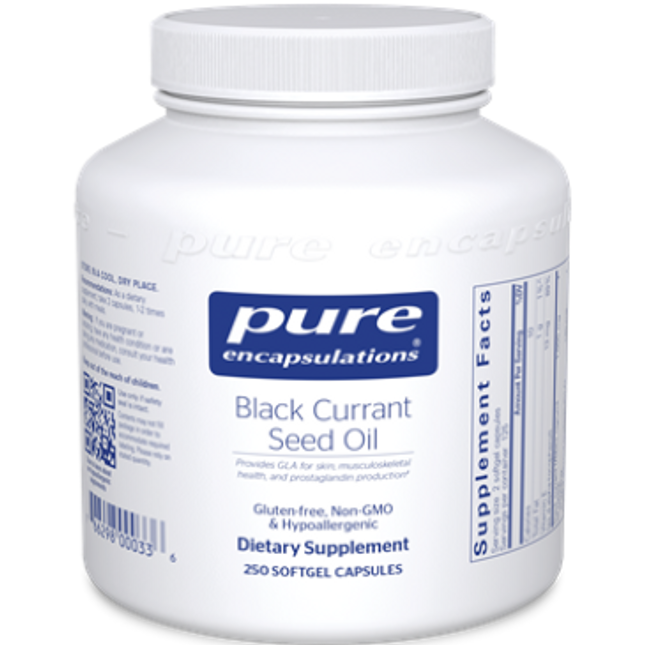 Pure Encapsulations Black Currant Seed Oil 500 mg 250 gels
