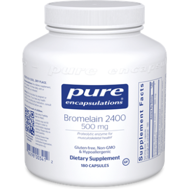 Pure Encapsulations Bromelain 2400 500 mg 180 vcaps