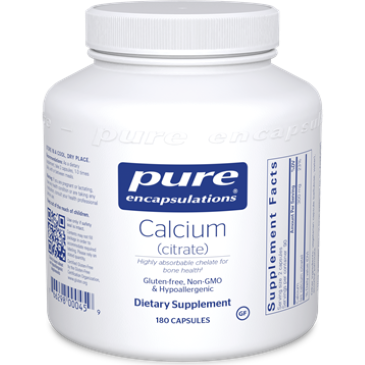 Pure Encapsulations Calcium Citrate 150 mg 180 vcaps