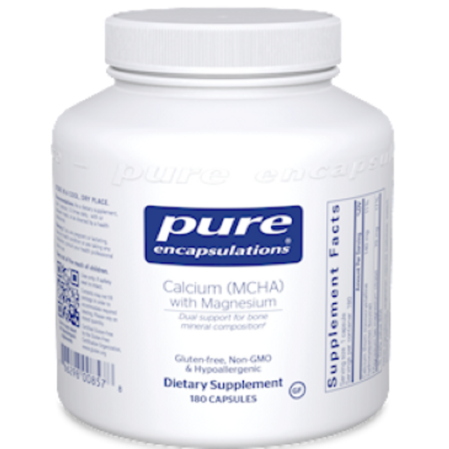 Pure Encapsulations Calcium (MCHA) with Magnesium 180 vcaps