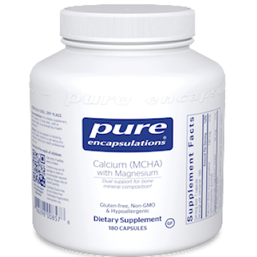 Pure Encapsulations Calcium (MCHA) with Magnesium 180 vcaps