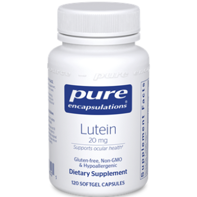 Pure Encapsulations Lutein 20 mg 120 gels
