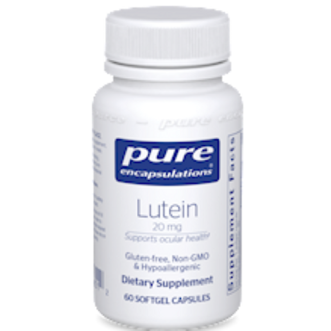Pure Encapsulations Lutein 20 mg 60 gels