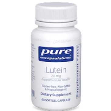 Pure Encapsulations Lutein 20 mg 60 gels
